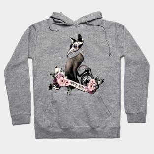 Cat Doctor Say  "stay safe" vintage style Hoodie